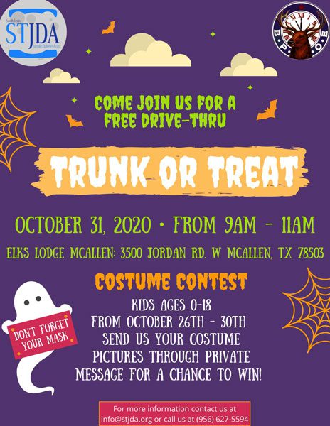 South Texas Juvenile Diabetes Association’s Drive Thru Trunk or Treat