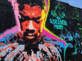 Wakanda mural in McAllen