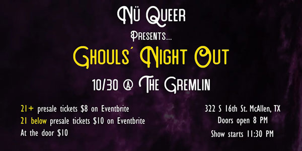 NüQueer Presents: Ghouls’ Night Out