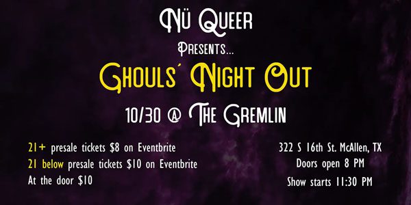 NüQueer Presents: Ghouls’ Night Out