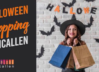 Halloween shopping bags at McAllen Stores