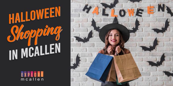 Halloween shopping bags at McAllen Stores