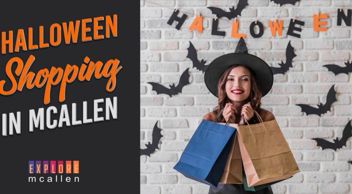 Halloween shopping bags at McAllen Stores