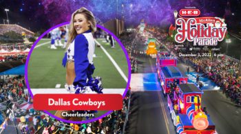 Dallas Cowboys Cheerleaders - Mcallen holiday parade