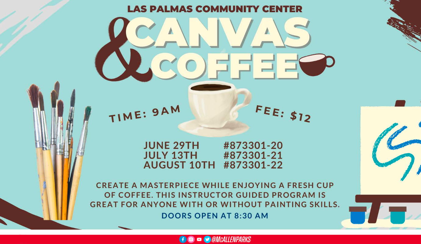 mcallen parks and recreation canvas and coffee